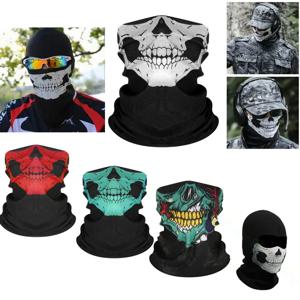 방진 고스트 마스크 자전거 발라클라바 풀페이스 해골 마스크 오토바이 페이스 쉴드 방풍 스키 헤드넥 웜 헬멧 라이너