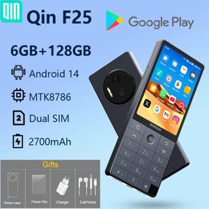 Qin F25 MTK8786 구글 플레이 미개봉 안드로이드 14 듀얼 SIM 카드 6GB+128GB 2700mAh WIFI 블루투스 터치 3.54인치 화면