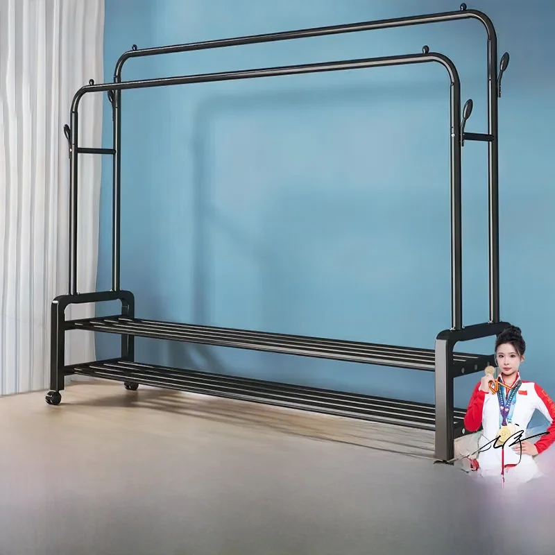 간편한 휴대용 빨래건조대 실내외 다용도 옷걸이 침실 발코니 이동식 수납 정리함 의류 관리