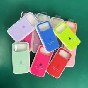 공식 오리지널 실리콘 케이스 아이폰17 16 13 15 14 12Pro 커버 아이폰 16Pro Max 17 13 14 15 11 12 Pro Max 소프트 케이스