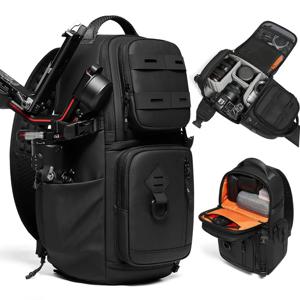 남성용 SLR 카메라 크로스바디 백, 숄더백, 하이킹 메신저 백, 여행용 아웃도어 스포츠 체스트 백, 삼각대 장착 가능