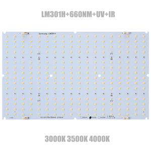 삼성 QB288 양자 LED 램프 보드 LM301B LM301H 3000K 3500K 4000K UV IR(보드 전용)/led 방열판/Meanwell 120w 240w 드라이버