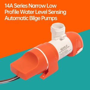 Seaflo 보트 워터 펌프 요트 좁은 수평 자동 빌지 펌프 흡입 펌프 유도 배수 DC 12V24V