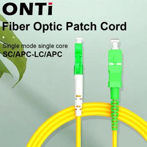 ONTi 단일 모드 광섬유 패치 코드, SM 심플렉스 광섬유 점퍼 FTTH, 0.5-100m SC, APC-LC, APC, 2.0mm, OS2 광 케이블