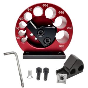 8mm-20mm 8 홀 조정 가능한 은못 제조기 지그 또는 초경 블레이드 목공 전기 드릴 밀링 은못 원형 막대 보조 도구