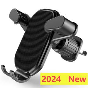 자동차 전화 홀더 스마트 폰 마운트 중력 자동차 공기 배출구 클립 스탠드 iPhone Xiaomi Samsung Huawei 용 자동차에 자기 지원 없음