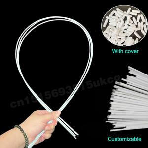 3 개/몫 밸리 댄스 액세서리 유연한 스틱 3mm 베일 플래그 흰색 유리 섬유 막대 길이 색상 두께 사용자 정의 가능