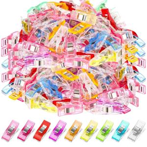 봉제 클립 다채로운 클립 다목적 플라스틱 공예 뜨개질 뜨개질 안전 의류 클립 컬러 바인딩 클립 종이
