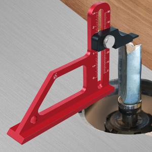 0-60mm 조정 가능한 테이블 톱 깊이 게이지, 블레이드 라우터 비트 높이 목공 도구 설정을위한 알루미늄 합금 측정 게이지