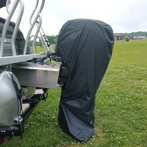 선외 모터 커버 트레일러형 풀 보트 모터 커버 방수 헤비 듀티 옥스포드 패브릭 선외 엔진 커버 방수