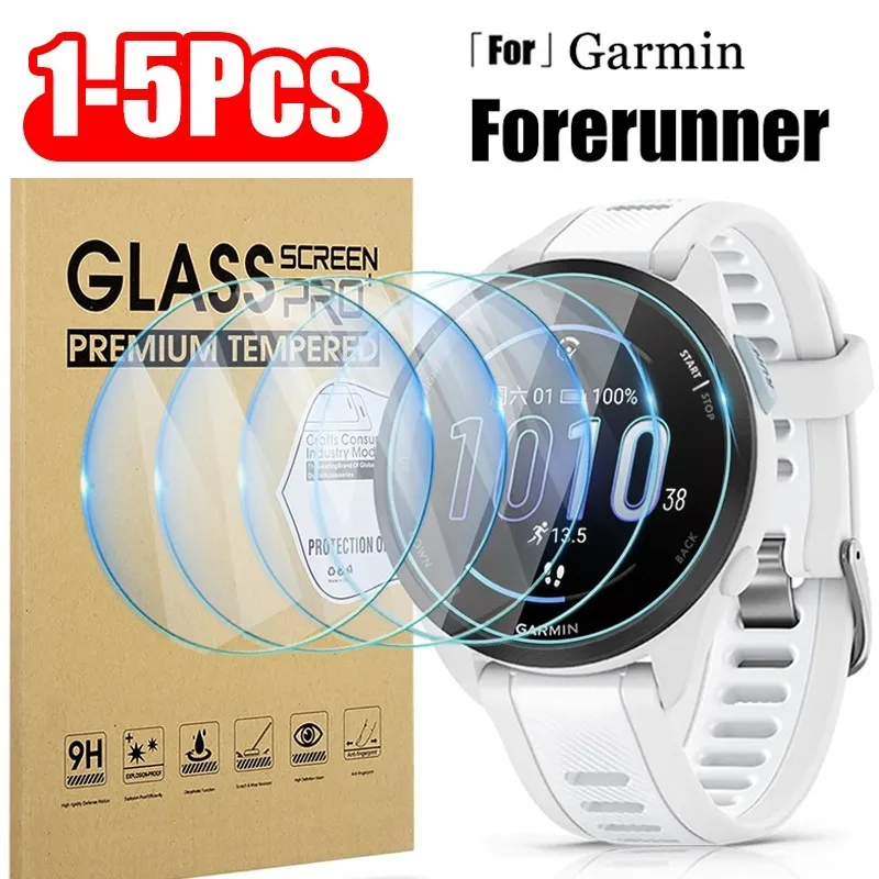 Garmin Forerunner 용 강화 유리 165 955 965 220 225 230 235 255s 735XT 620 630 935 945 시계 HD 투명 스크린 보호 필름