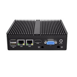 미니 PC 인텔 N2840 데스크탑 컴퓨터 Pfsense DDR3L Msata SSD 2Lan 2COM VGA HD 디스플레이