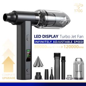 120000 RPM 고속 진공 청소기, 휴대용, 휴대용, 강력한 무선 자동차 진공 청소기 세트, 키보드 청소 가정용
