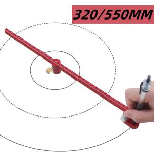 320mm/550mm 목공 나침반 스크 라이버, 알루미늄 고정 포인트 원형 라인 마킹 게이지, 조정 가능한 원형 드로잉 눈금자