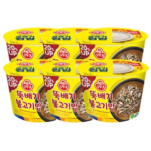 오뚜기컵밥 뚝배기불고기밥 320g 6개
