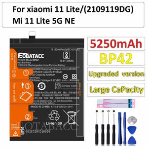 EOTABACC 100% 새 원본 배터리 BP42 5250mAh XIAOMI 11 Lite/Mi 11 Lite 5G NE / 2109119 DG 배터리 +도구