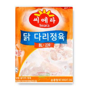 뼈없는 닭다리살 닭정육 씨에라 2kg