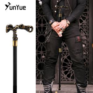 블랙 골드 해골 Steampunk 워킹 지팡이 패션 장식 워킹 스틱 Cospaly 고딕 빈티지 파티 유행 워킹 지팡이