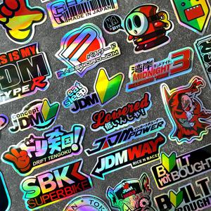 40 개/몫 무작위 JDM 오토바이 데칼 모토 바디 헬멧 자동차 비닐 스티커 액세서리 YAMAHA MT07 09 R1 R3 R6 Nmax Xmax Tmax