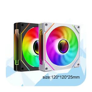 인기 PC 케이스 RGB 팬 12cm ATX 타워 팬 쿨러 포함 5v 3핀 컴퓨터 게임용 CPU 라디에이터 구리 ARGB 팬