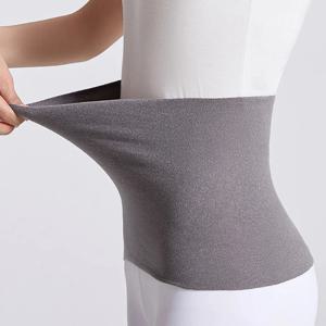 탄성 목화 천 남여 열 허리 지원 복부 뒤로 압력 따뜻한 내부 착용 겨울 Cummerbund 장루 가방 지원
