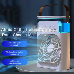 Xiaomi 3-in-1 휴대용 팬 에어컨 팬 LED 야간 조명 가정용 소형 공기 냉각기 사무실 홈 조절 팬