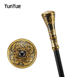 골드 블랙 라운드 메탈 지팡이 신사 호신용 지팡이 나이프 워킹 스틱 영화 소품 지팡이 검 실제 칼날 숨겨짐