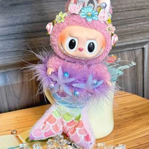 Labubu I II 인형 장식 액세서리 의류 선물용 인어 공주 의류 세트