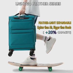 라이트고 초경량 방수 확장형 대용량 여행가방 8륜 무소음 스피너 패션 체크인 수하물 기내용
