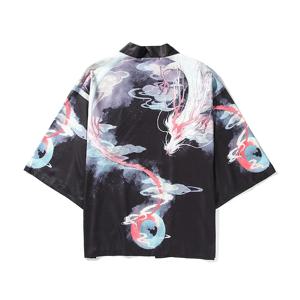 2025년 신상 용무늬 일본 전통 기모노 일본 클래식 호랑이 남성용 가디건 야외 레저 하라주쿠 스타일 하오리