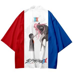 기모노 깃털 직조 재킷 애니메이션 국가대표팀 02 티셔츠 주변 애니메이션