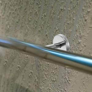 2개입 계단 난간 브래킷 스테인리스 고정 벽 브래킷 직관 레일 지지대 원형 로제트