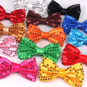 스팽글 Bowtie 무대 공연 넥타이 남성 여성 패션 팀 댄스 Bowknot Paillette 다채로운 파티 반짝 이는 스팽글 나비 넥타이