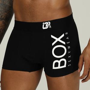 ORLVS Mens Boxer 섹시한 속옷 소프트 Boxershorts 코튼 팬츠 남성 팬티 3D 파우치 반바지 착용 바지 짧은