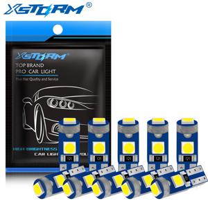 10Pcs T5 Led 전구 W3W W1.2W Led Canbus 자동차 인테리어 조명 대시 보드 온난화 표시기 웨지 자동 악기 램프 12V