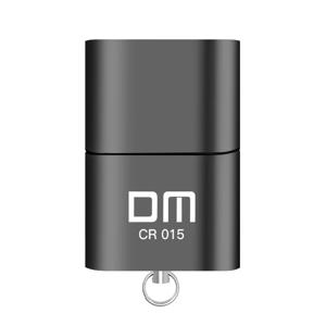 TF 카드 슬롯이 있는 DM CR015 MicroSD 카드 리더기는 컴퓨터 또는 차량용 USB 어댑터용 USB 플래시 드라이브가 됩니다.