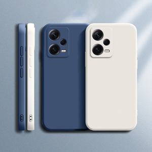 Xiaomi Redmi Note 12 5G Note 12 Pro + Soft Fundas Redmi Note12 Pro Plus 5G 무광택 기본 커버 케이스 용 사각형 무광택 실리콘 케이스