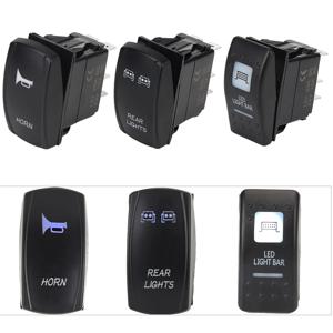 LED 라이트 바 UTV, 폴라리스용, 캔암 매버릭 커맨더 로커 스위치, 경적 DC12-24V 조명, LED 윈치 후방 전방 조명