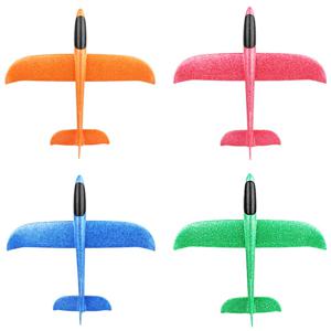 49CM 손 던지기 무료 비행 글라이더 비행기 거품 모델 EPP 브레이크 아웃 항공기 파티 게임 어린이 야외 재미 선물 완구 어린이를위한