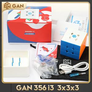 GAN 356 i3 스마트 큐브 마그네틱 매직 스피드 큐브 스티커 없는 3x3 GAN I3 PowerPod 큐브