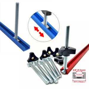 T 볼트 및 너트 세트, 목공 도구 지그, 나사 고정장치 작업대 T 슬롯 패스너, DIY 목공 벤치 도구, 1/5 팩