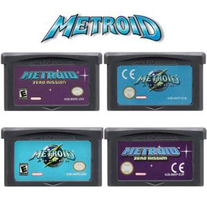 Metroid 시리즈 GBA 게임 32비트 비디오 게임 카트리지 콘솔 카드 GBA NDS USA EUR 버전용 Fusion Zero Mission