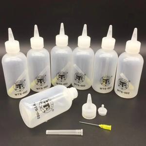 WTS-001 50ml 바늘 팁 플라스틱 로진 병 청소 액체 플럭스 알코올 오일 디스펜서 플라스틱 핸드 병 클리너 DIY 수리