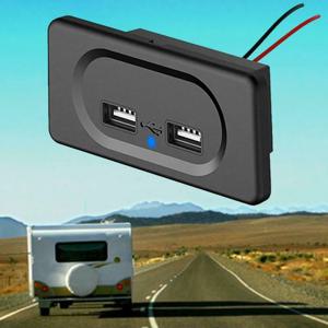 캠핑카 듀얼 USB 포트 RV Motorhome 캠핑 카라반 버스 해양 DC5V/3.1A 12V 충전기 수정 액세서리 용 충전 소켓
