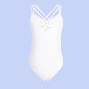 여아용 발레 레오타드, 유아 댄스 무대 의상, 캐미솔 십자형 등 체조 발레리나 의상 원피스