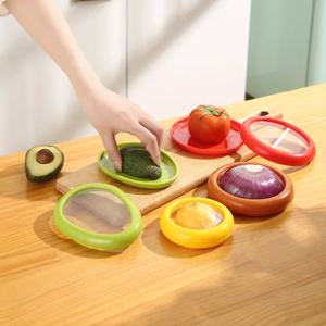 주방 보관 상자 과일 야채 용기 신선한 상자 아보카도 토마토 레몬 양파 신선 유지 Crisper Kitchen Gadgets