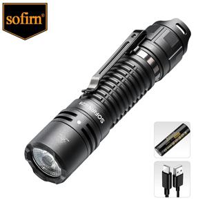 Sofirn HD LED C타입 충전식 손전등, 휴대용 강력한 21700 토치, 캠핑용 EDC 플래시 라이트, 2800Lm, SC28 XHP50B, IPX8