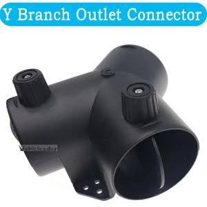 60/75mm 자동차 히터 에어 벤트 덕트 Y 분기 히터 배기 커넥터 (Webasto 디젤 주차 히터 용 조절 밸브 플랩 포함)