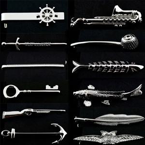 EASY.H 새로운 고품질 레이저 조각 타이 클립 블랙 남성용 비즈니스 타이 핀 무료 배달 방향타 깃털