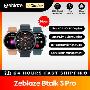 Zeblaze Btalk 3 Pro 스마트 워치 AMOLED 디스플레이, 하이파이 블루투스 전화, 건강 및 피트니스 추적, 2024 월드 프리미어